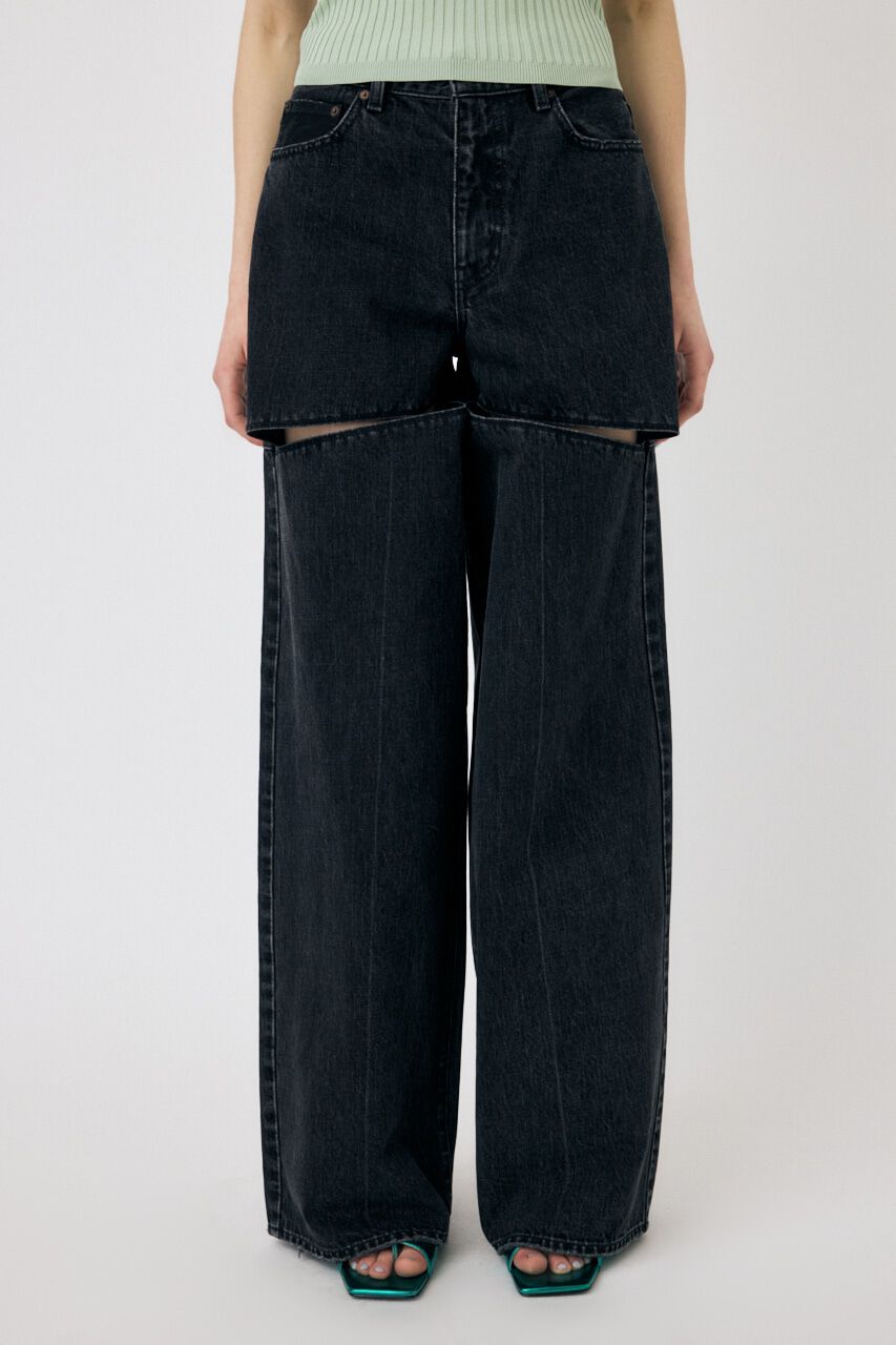 MOUSSY「HW NOTCH STRAIGHT」|デニム|