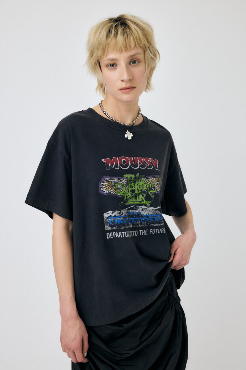 MOUSSY「MOUSSY TOUR 24 Tシャツ」|Tシャツ・カットソー|BLK