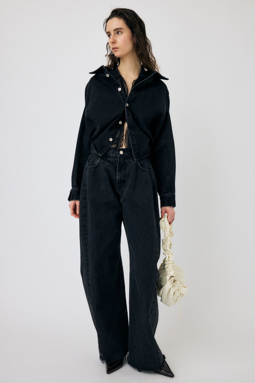 MOUSSY「REMAKE WIDE STRAIGHT」|デニム|