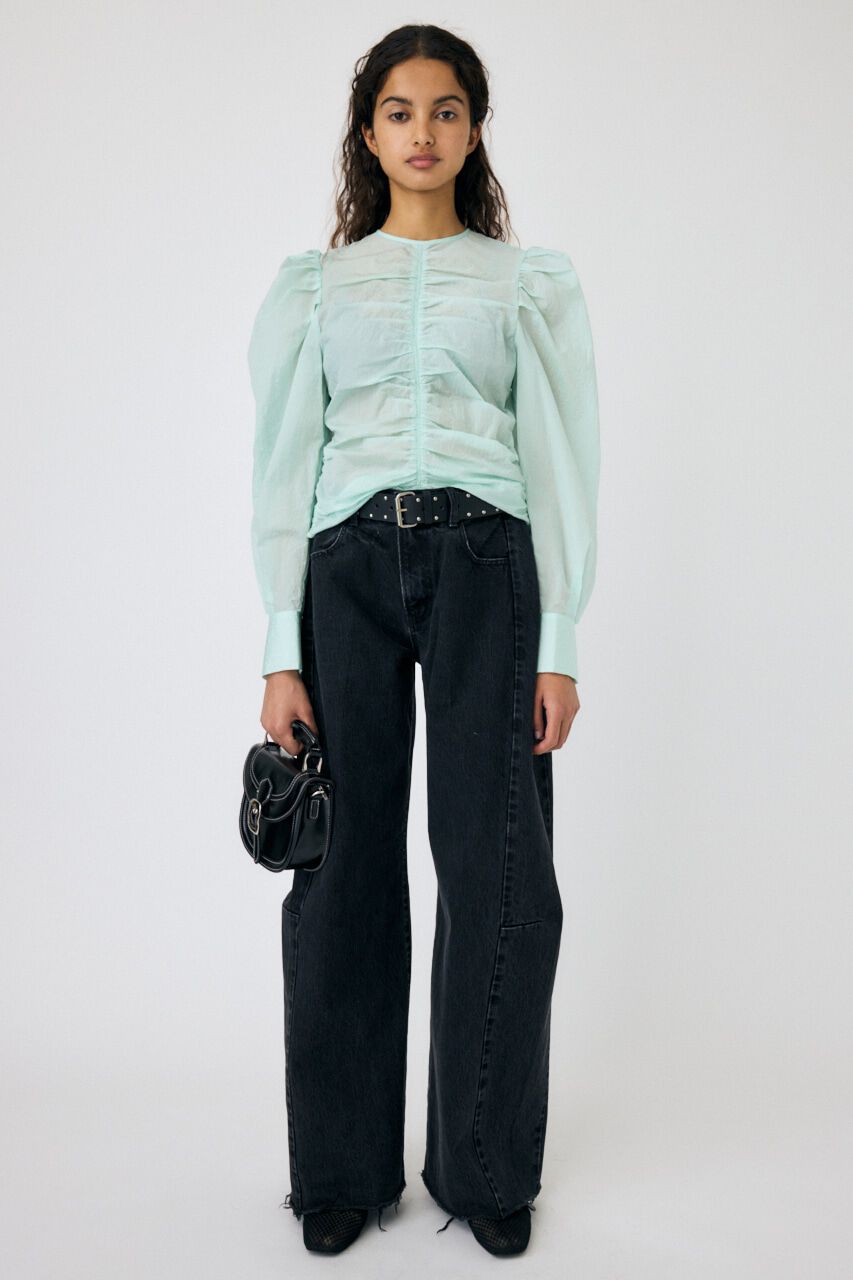 MOUSSY「REMAKE WIDE STRAIGHT」|デニム|