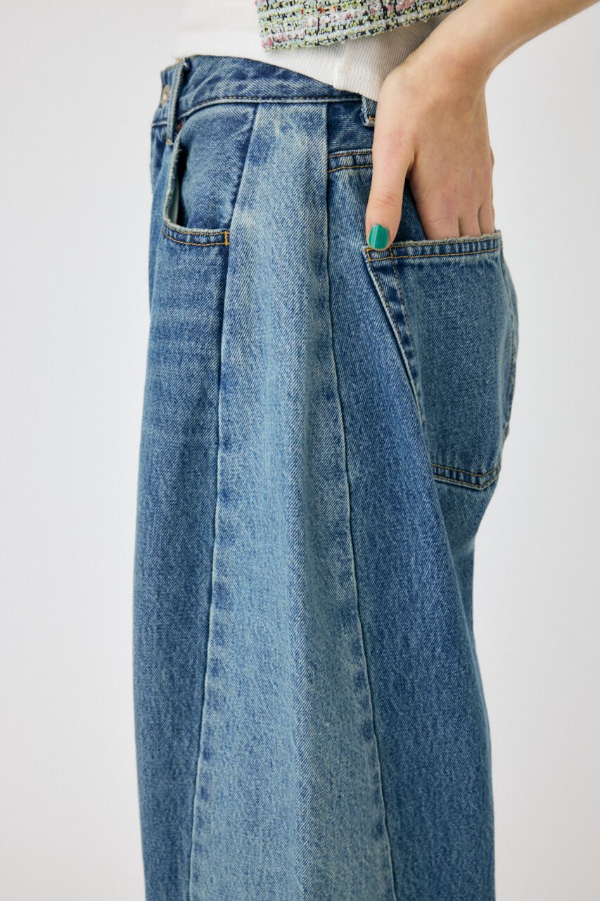 MOUSSY「REMAKE WIDE STRAIGHT」|デニム|