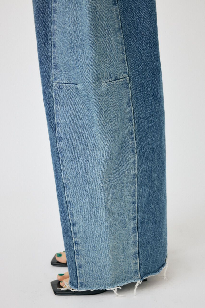 MOUSSY「REMAKE WIDE STRAIGHT」|デニム|