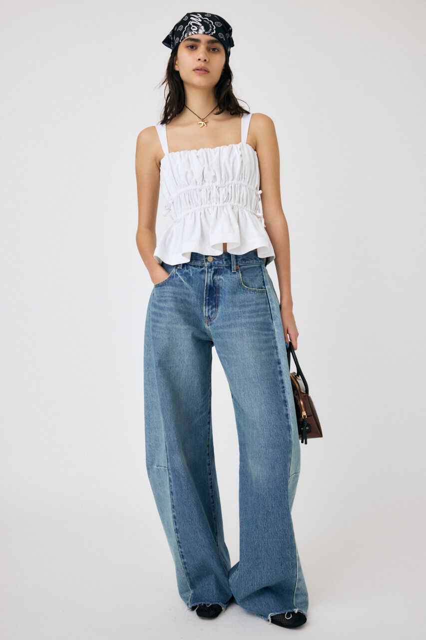 MOUSSY「REMAKE WIDE STRAIGHT」|デニム|