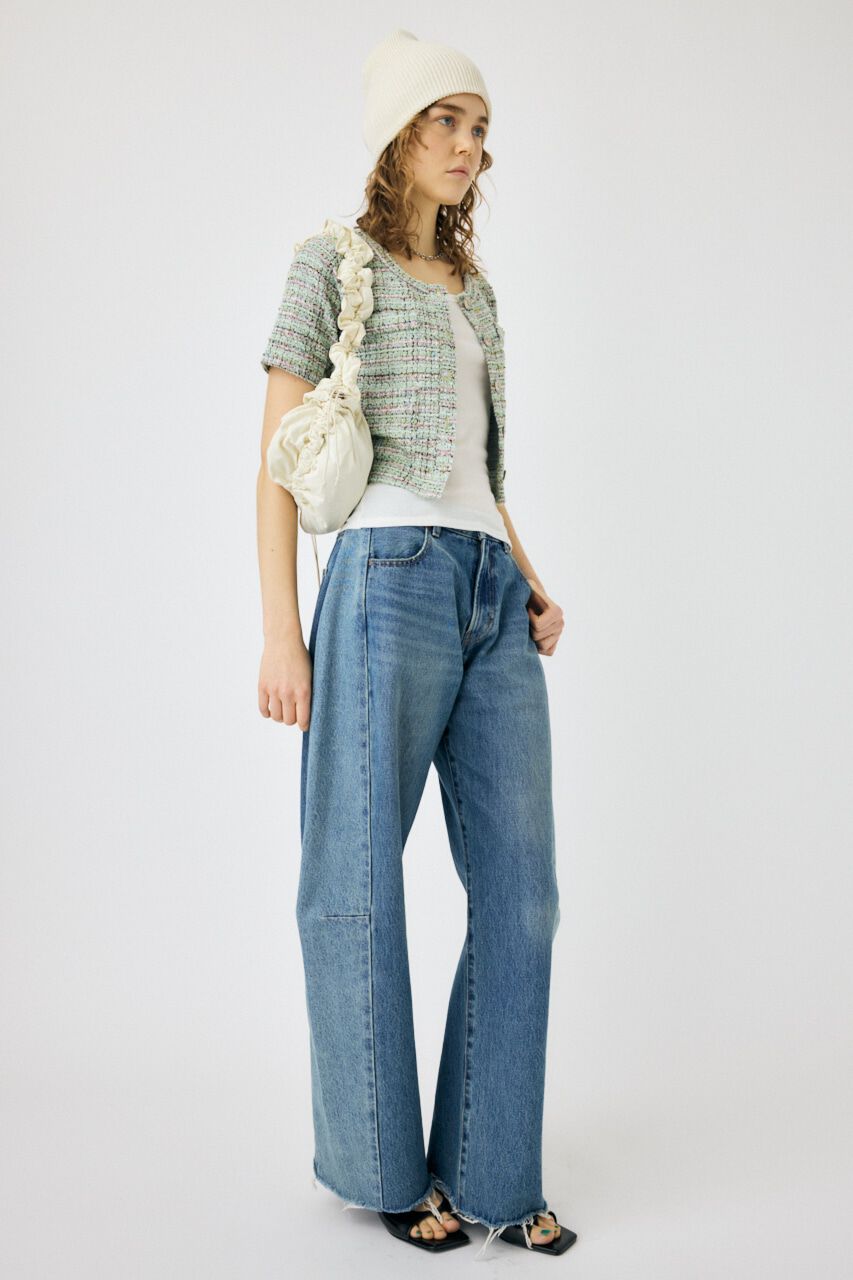 MOUSSY「REMAKE WIDE STRAIGHT」|デニム|