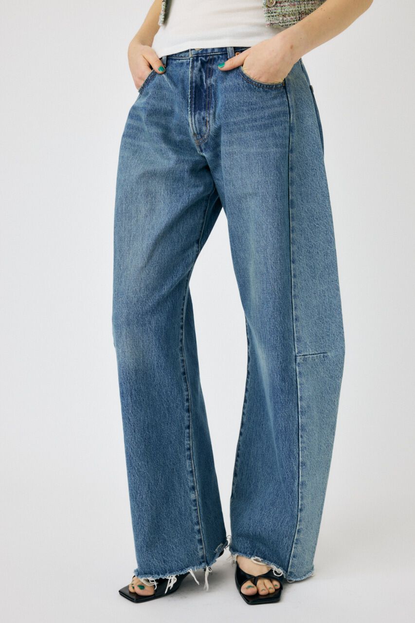 MOUSSY「REMAKE WIDE STRAIGHT」|デニム|