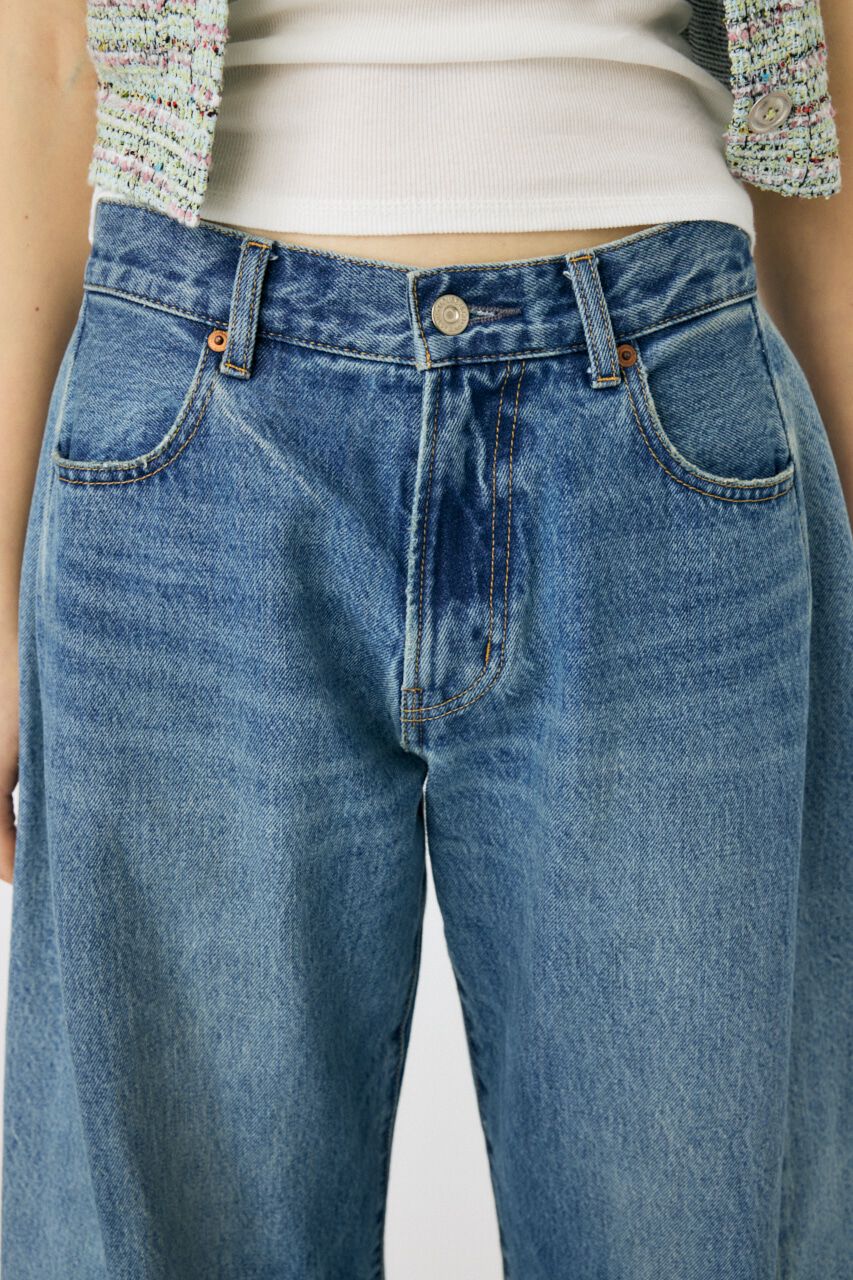 MOUSSY「REMAKE WIDE STRAIGHT」|デニム|