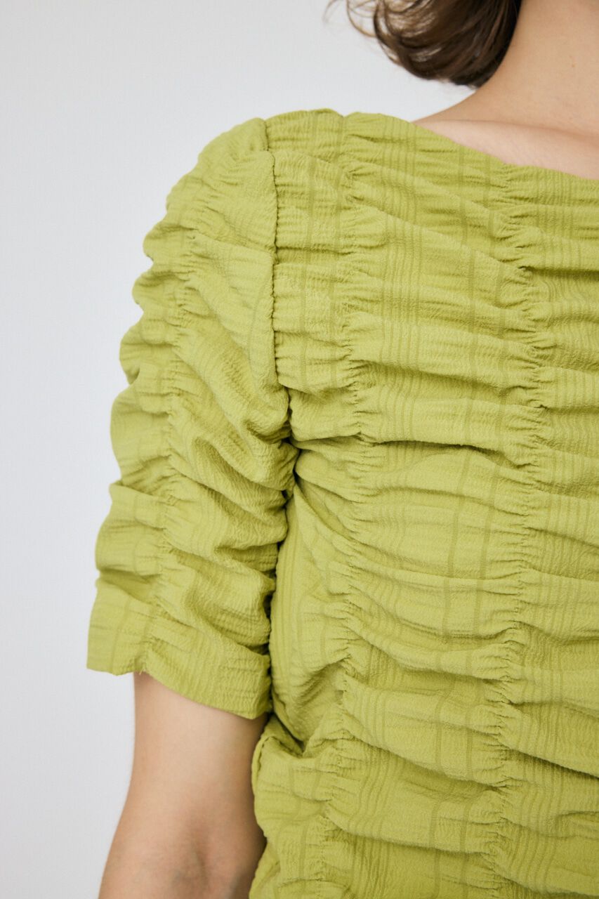 MOUSSY「SHIRRING CROP トップス」|Tシャツ・カットソー|