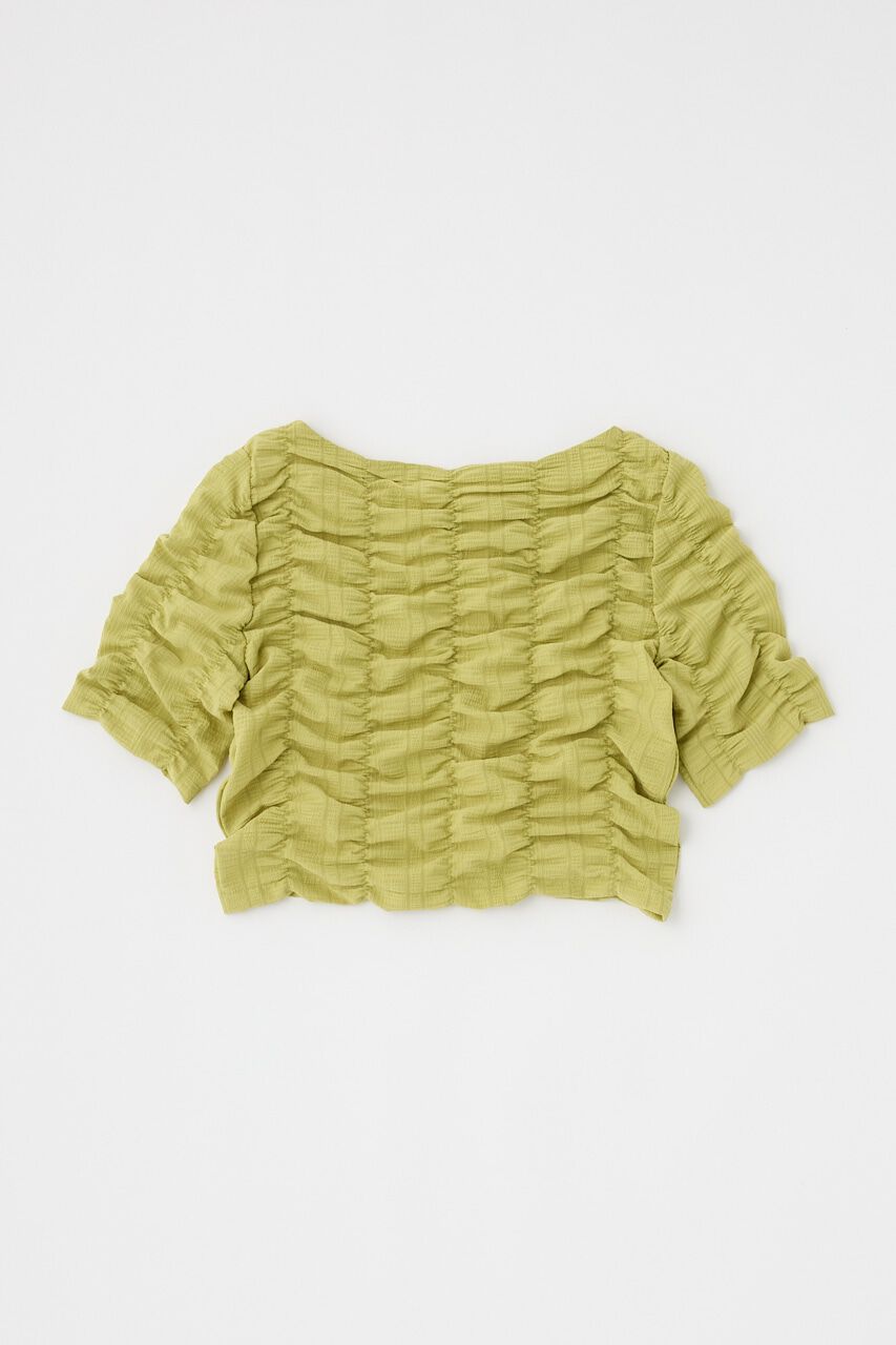 MOUSSY「SHIRRING CROP トップス」|Tシャツ・カットソー|
