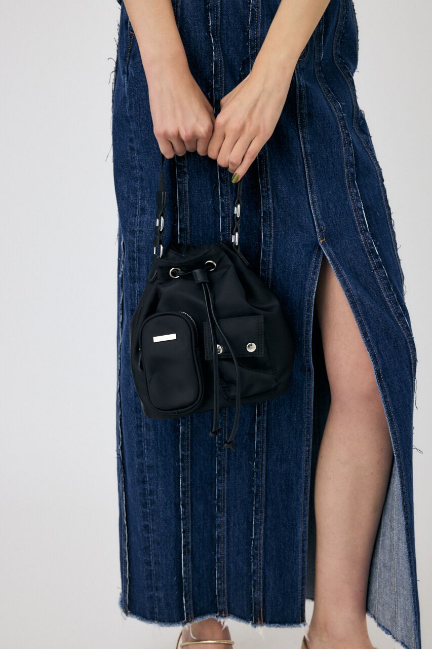 MOUSSY「LOGO STRAP BUCKET バッグ」|その他|BLK