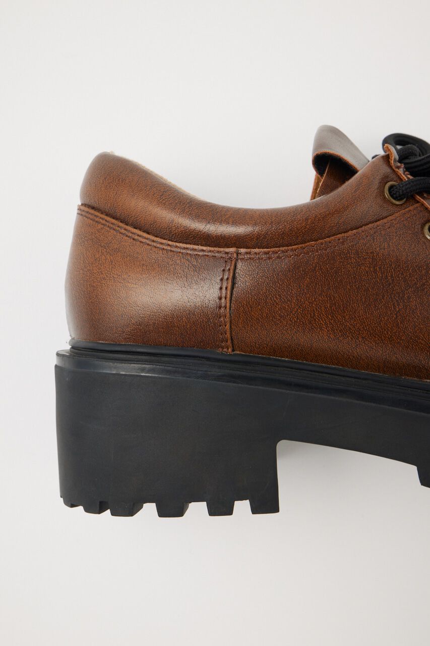 MOUSSY「CHUNK SOLE レースアップシューズ」|ローファー|