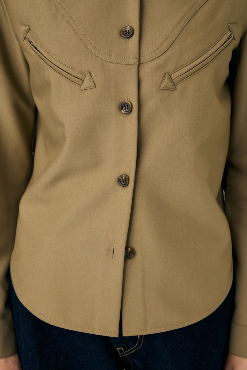 MOUSSY「CURVE POCKET DETAILシャツ」|シャツ・ブラウス|