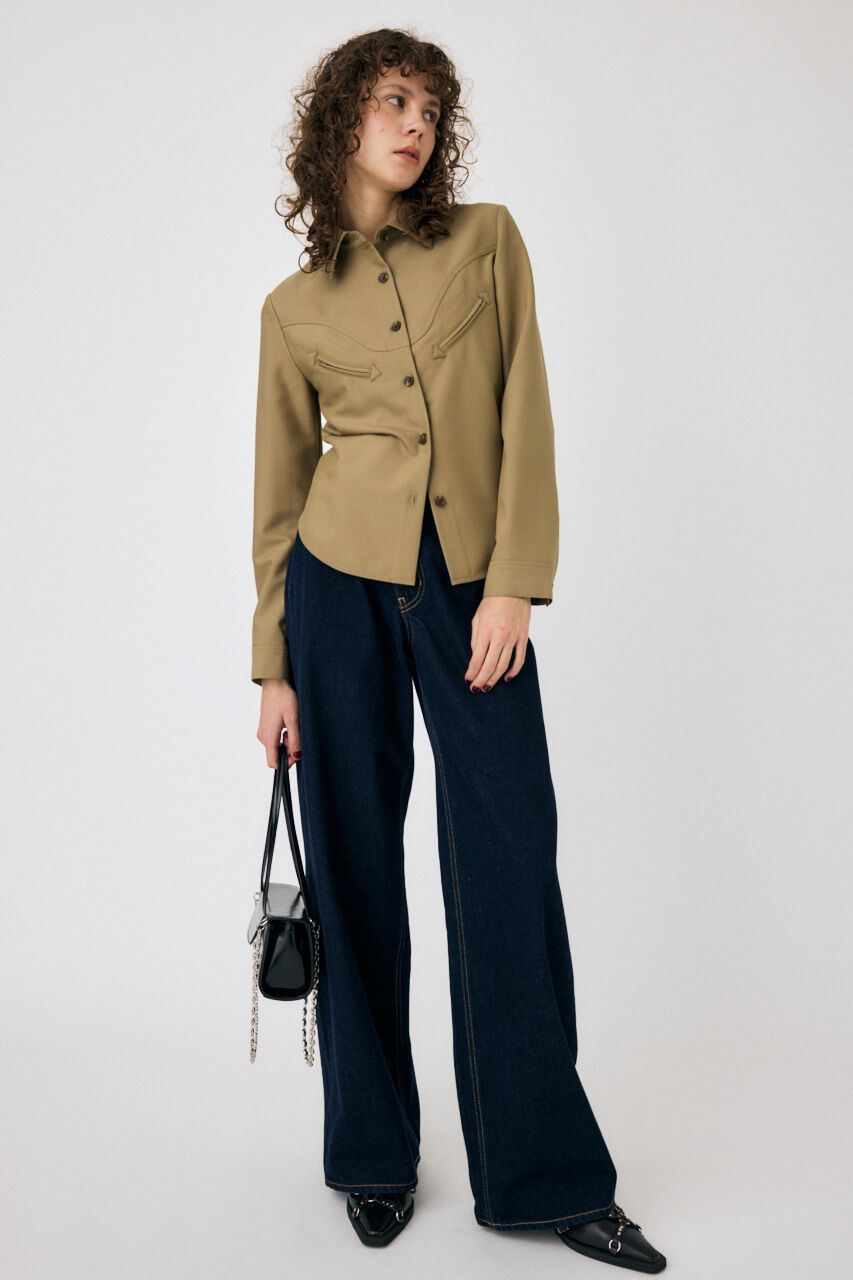 MOUSSY「CURVE POCKET DETAILシャツ」|シャツ・ブラウス|