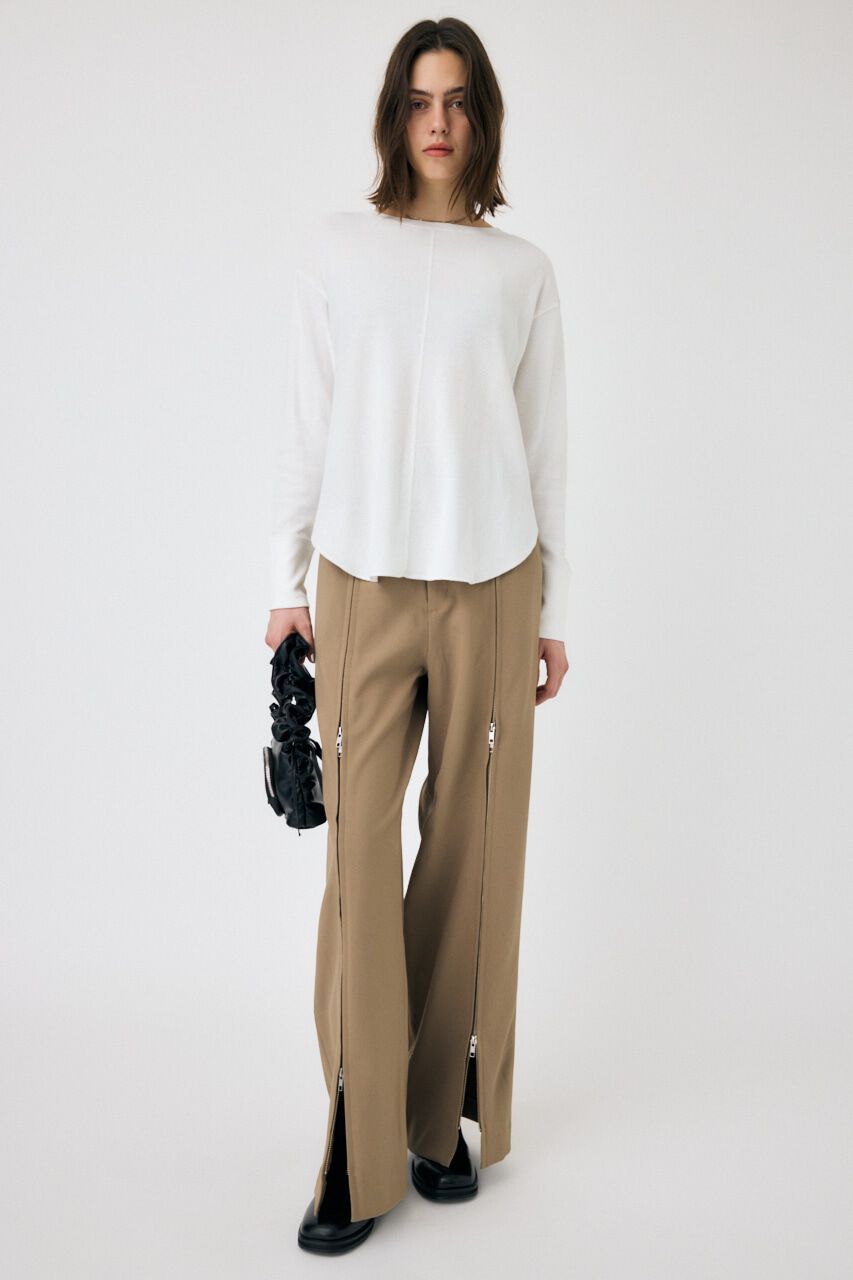 MOUSSY「ZIP UP WIDE トラウザーズ」|その他|