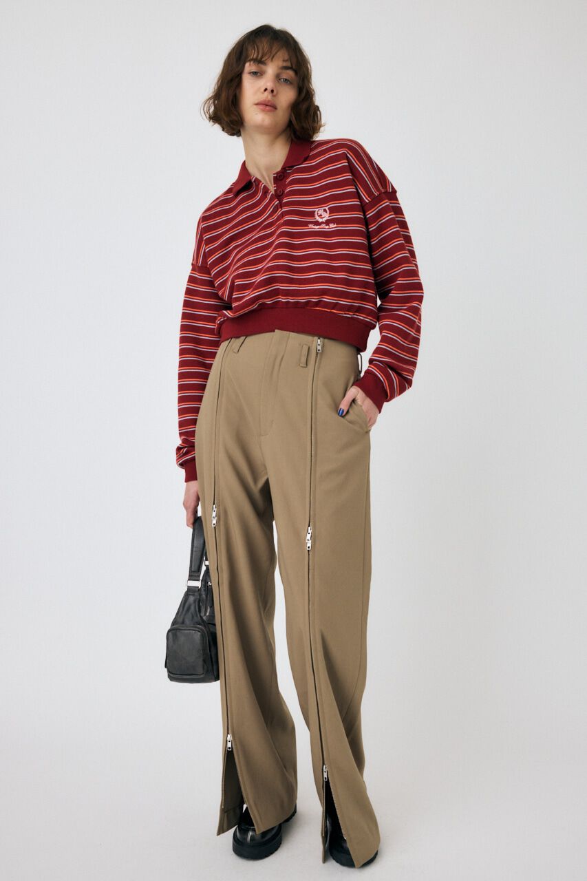 MOUSSY「ZIP UP WIDE トラウザーズ」|その他|