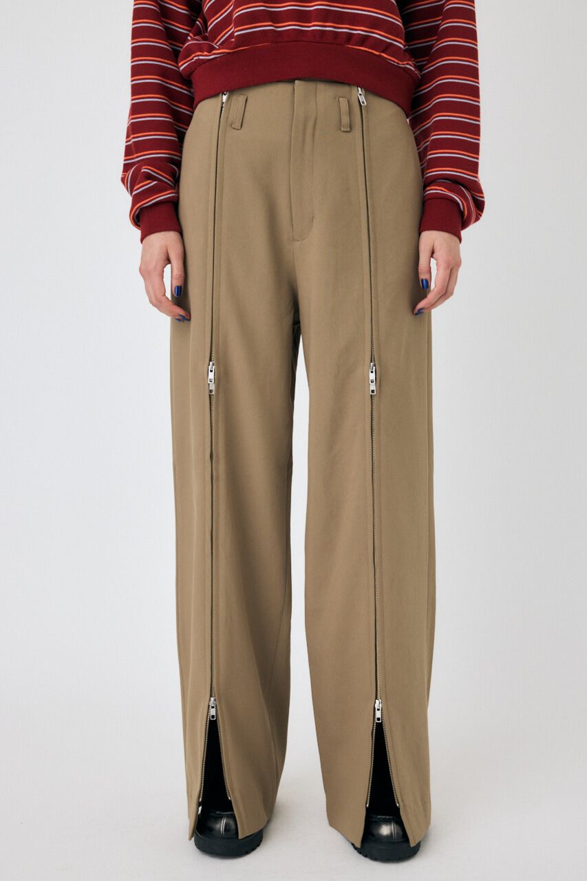 MOUSSY「ZIP UP WIDE トラウザーズ」|その他|