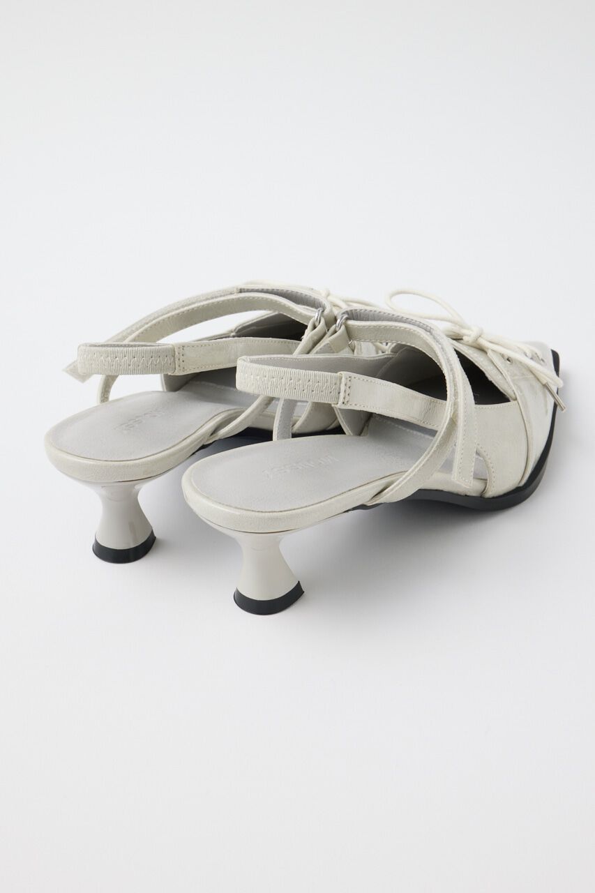 MOUSSY「LACE UP SLING BACK ミュール」|サンダル|