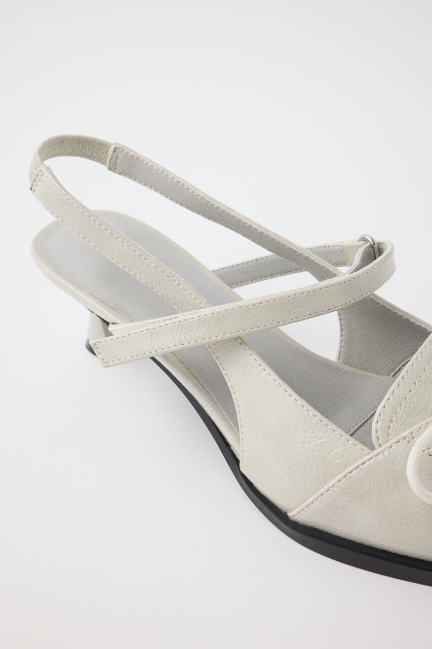 MOUSSY「LACE UP SLING BACK ミュール」|サンダル|