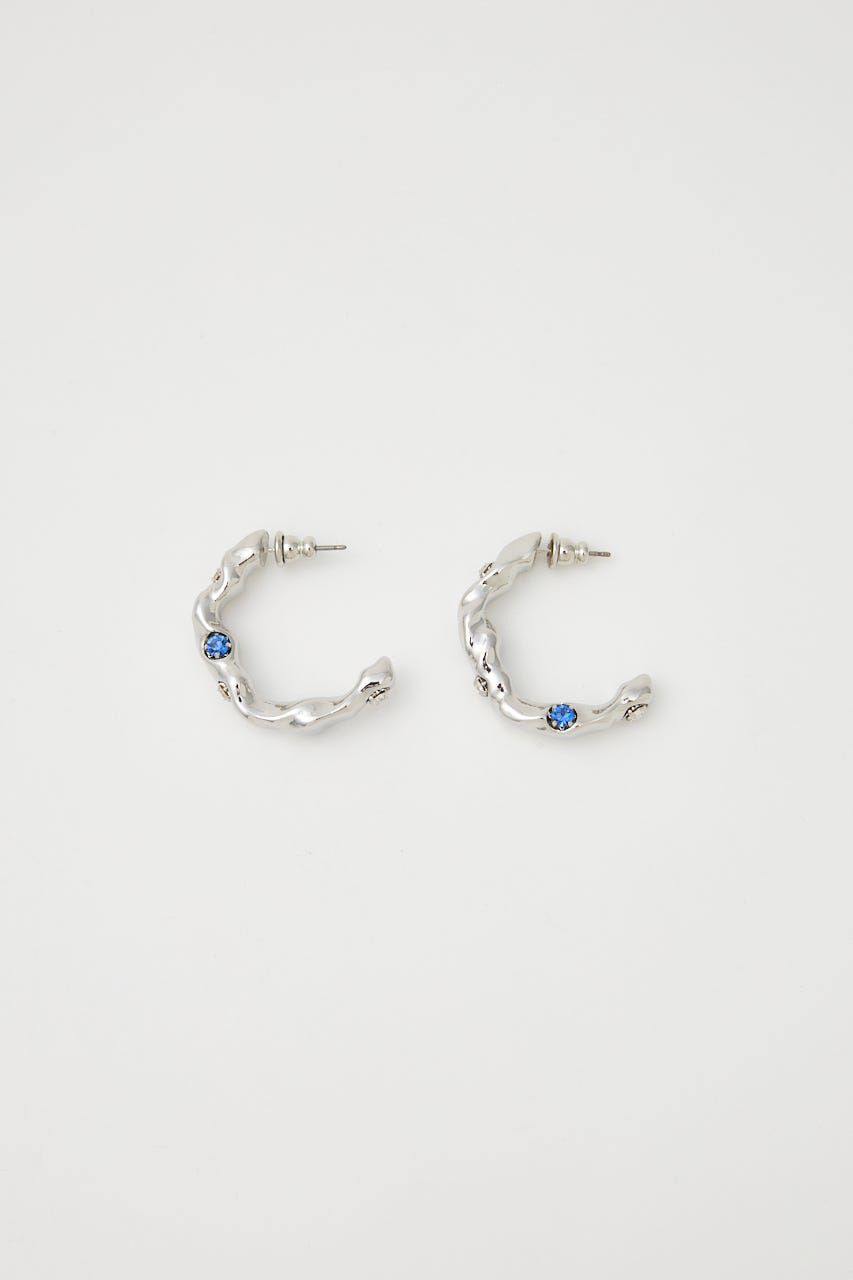 MOUSSY「GEM HOOP イヤリング」|ピアス|SLV