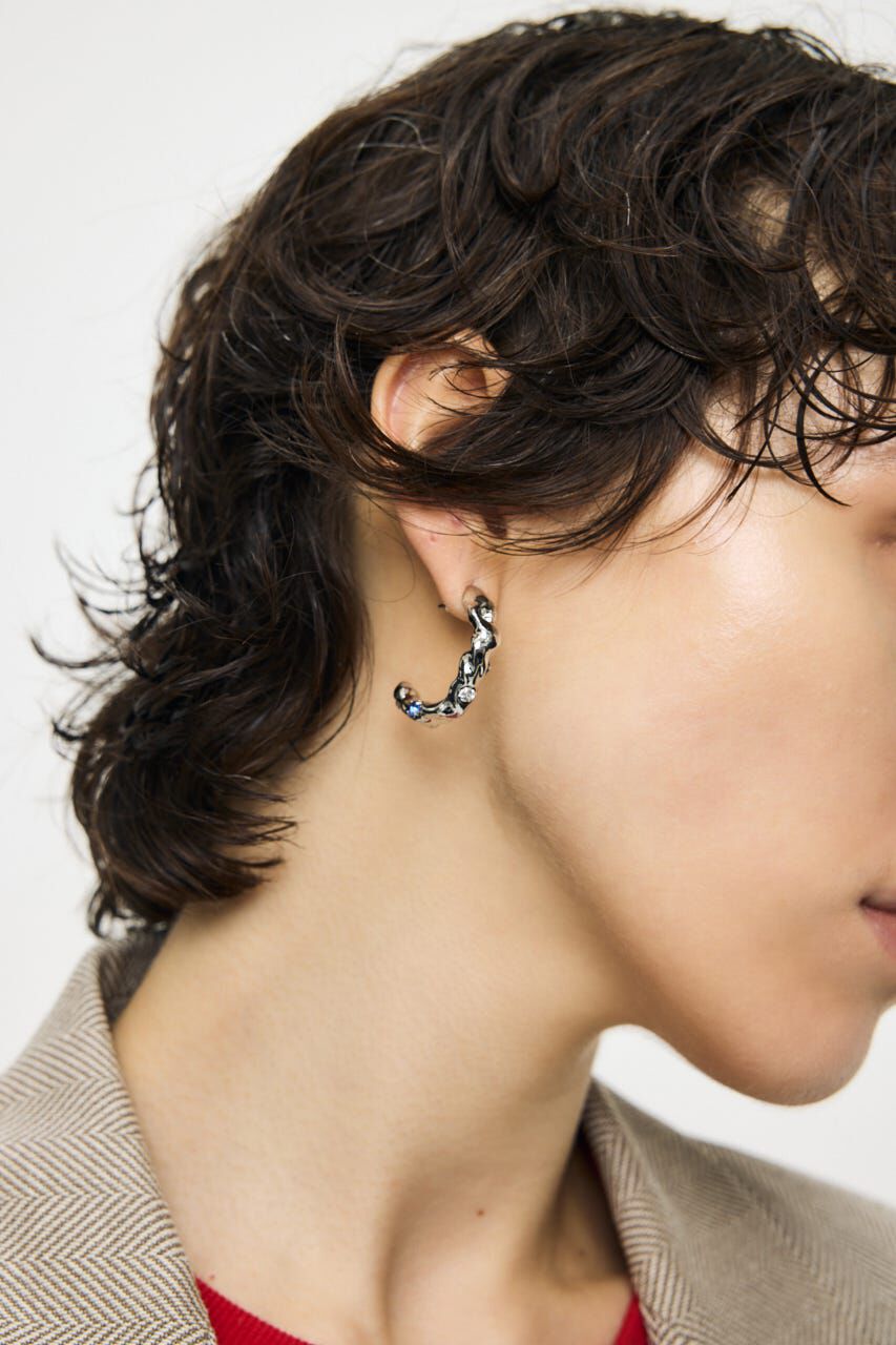 MOUSSY「GEM HOOP イヤリング」|ピアス|
