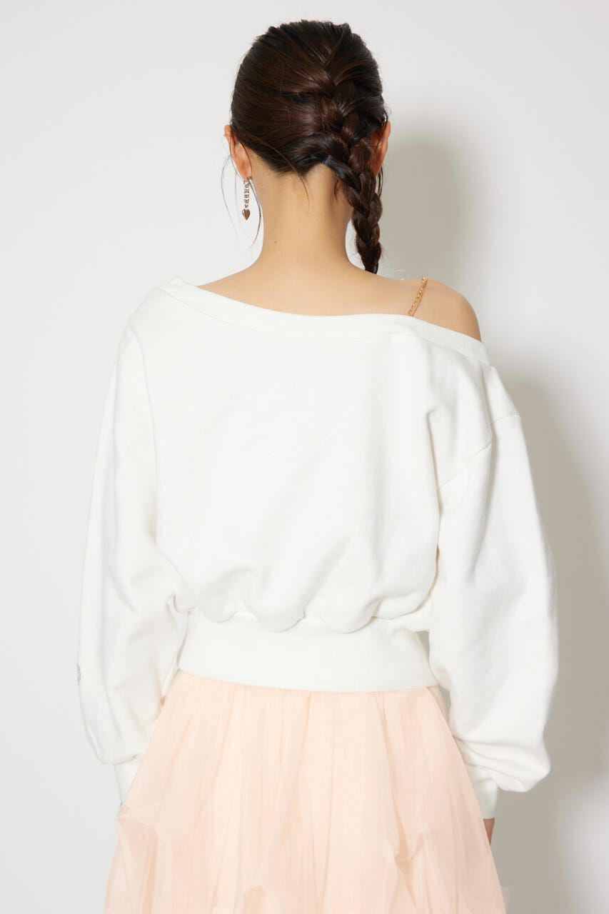 rienda「ワンショルダーボリュームスウェットトップス」|Tシャツ・カットソー|