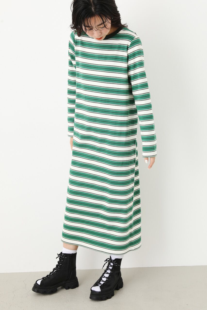 RODEO CROWNS「マルチボーダーリブワンピース」|ワンピース|