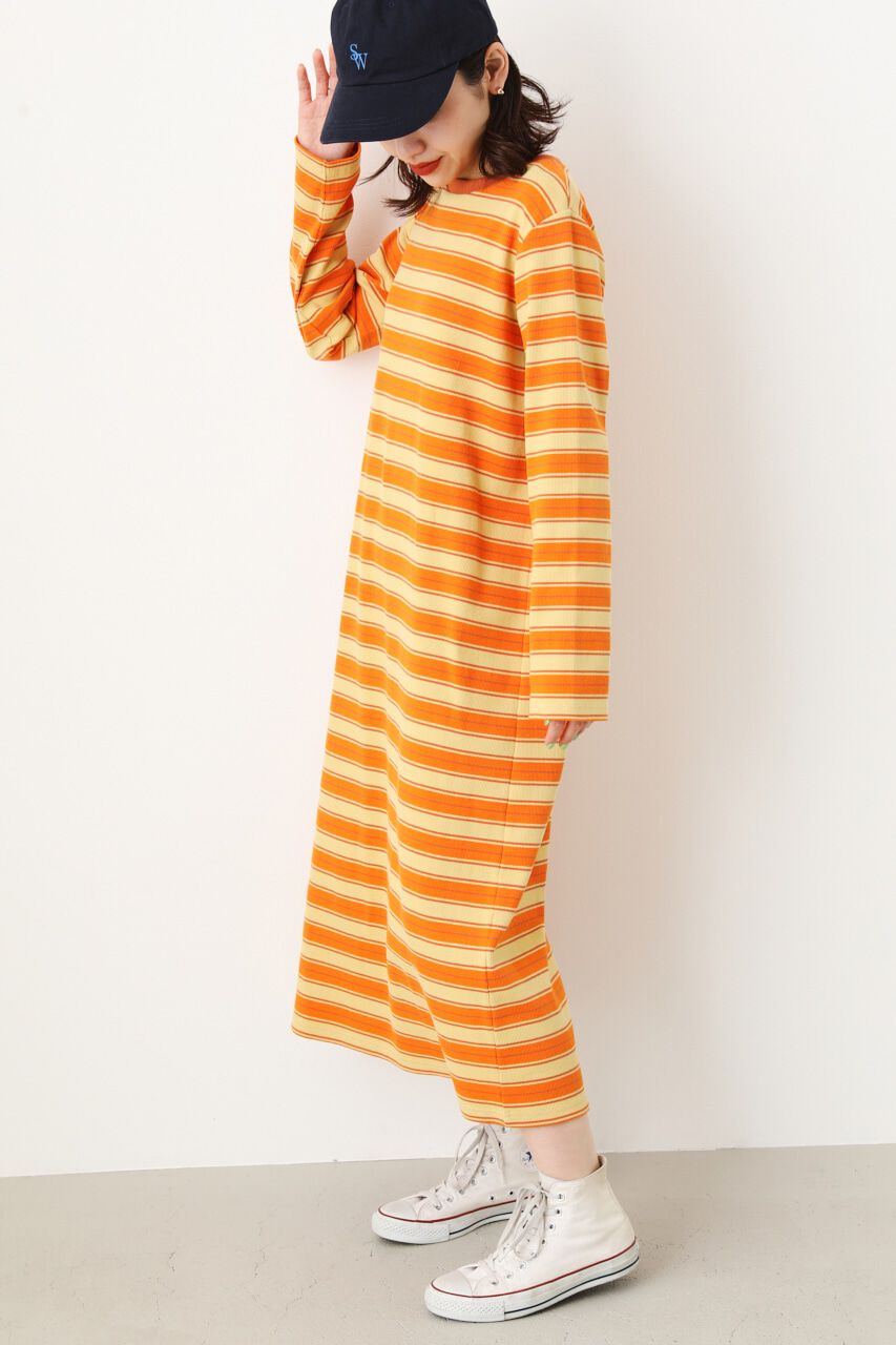 RODEO CROWNS「マルチボーダーリブワンピース」|ワンピース|柄ORG5