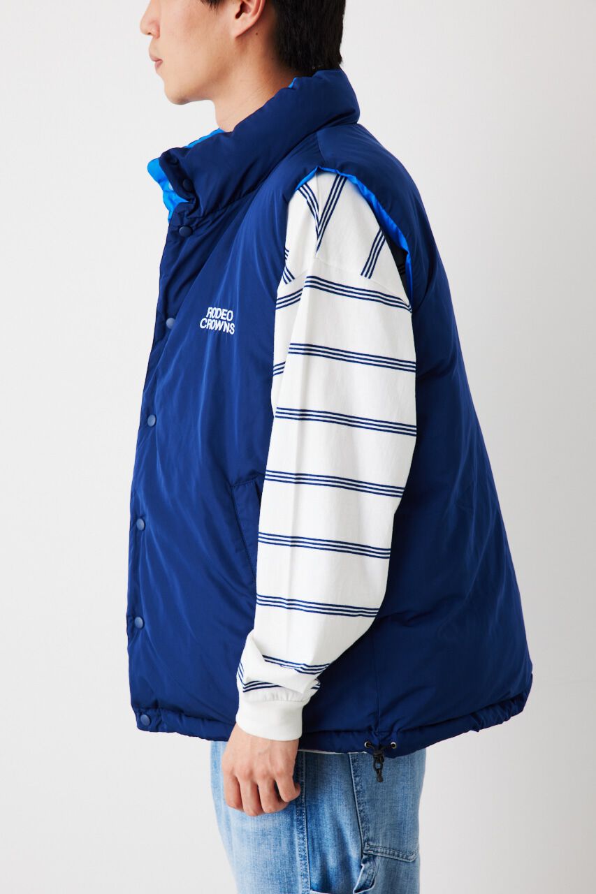 RODEO CROWNS「リバーシブル PUFF VEST」|ダウンベスト・ベスト|