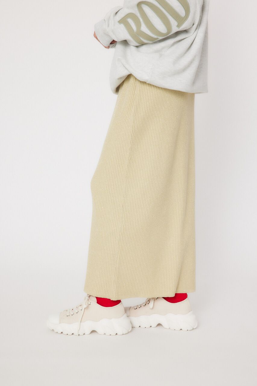 RODEO CROWNS「メタリック リブニット スカート」|スカート|