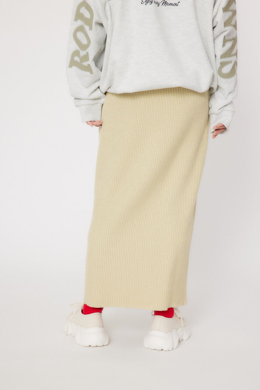 RODEO CROWNS「メタリック リブニット スカート」|スカート|