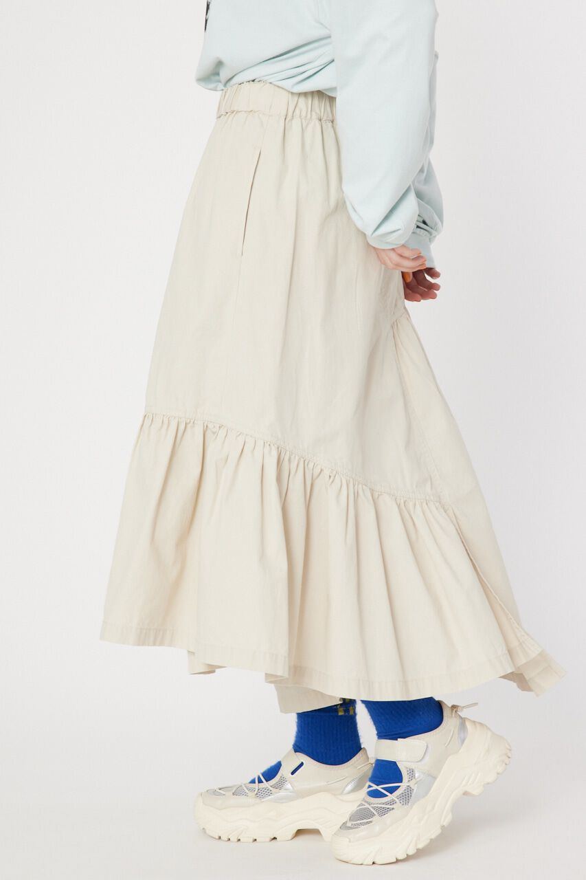 RODEO CROWNS「ミリタリーギャザーフリルスカート」|スカート|