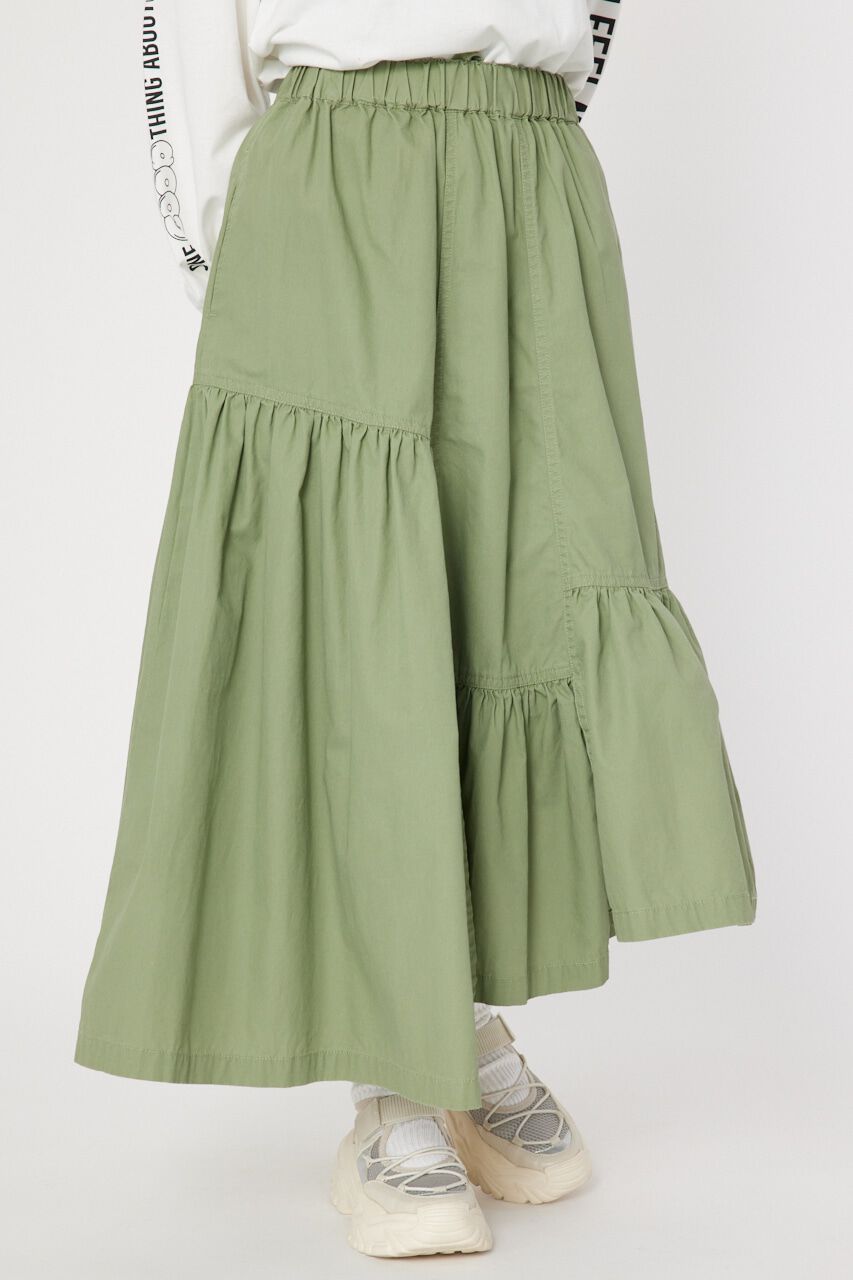 RODEO CROWNS「ミリタリーギャザーフリルスカート」|スカート|KHA