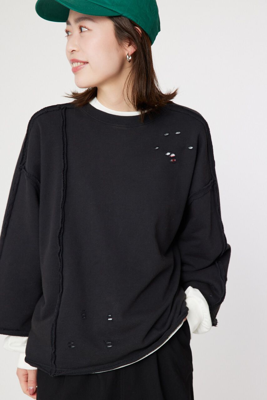 RODEO CROWNS「ウォッシュダメージスウェット」|Tシャツ・カットソー|