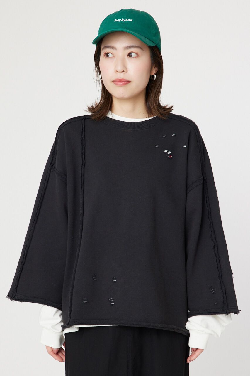 RODEO CROWNS「ウォッシュダメージスウェット」|Tシャツ・カットソー|