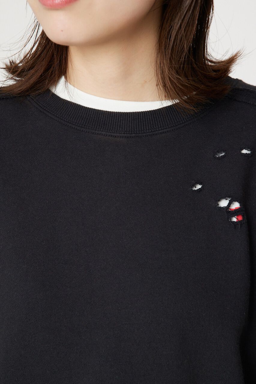 RODEO CROWNS「ウォッシュダメージスウェット」|Tシャツ・カットソー|