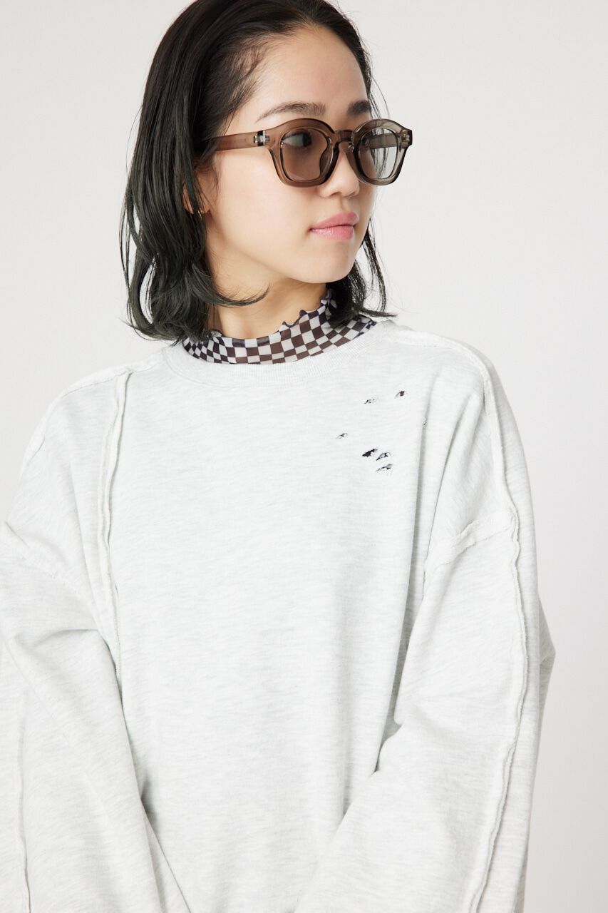 RODEO CROWNS「ウォッシュダメージスウェット」|Tシャツ・カットソー|