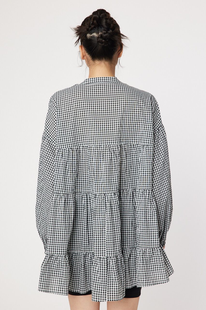 RODEO CROWNS「バンドカラーティアードチュニック」|シャツ・ブラウス|