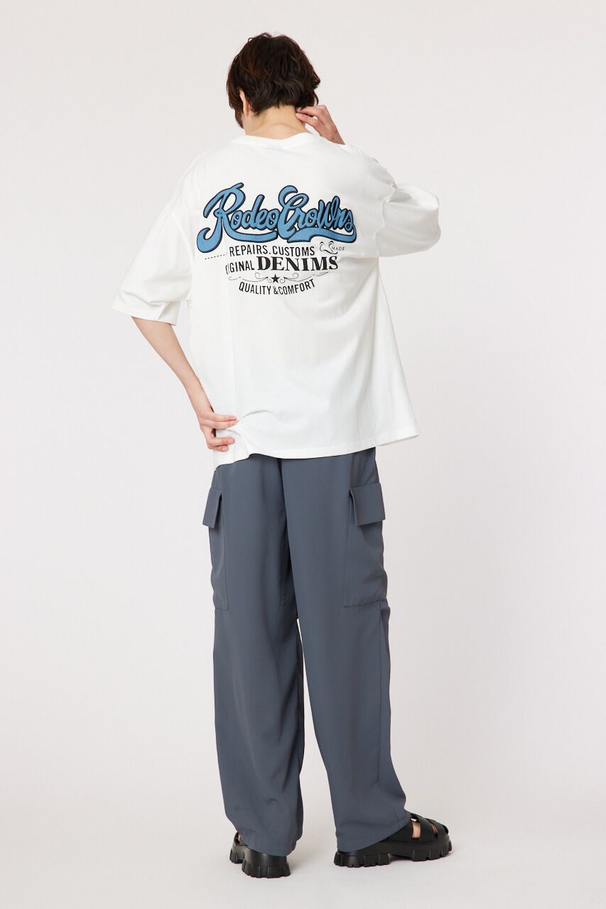 RODEO CROWNS「メンズ デニムパッチTシャツ」|Tシャツ・カットソー|