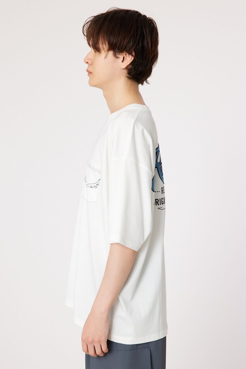 RODEO CROWNS「メンズ デニムパッチTシャツ」|Tシャツ・カットソー|