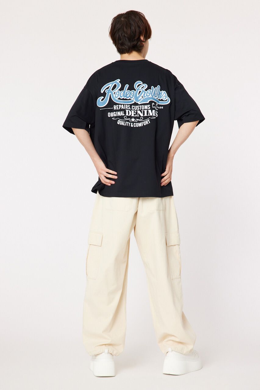 RODEO CROWNS「メンズ デニムパッチTシャツ」|Tシャツ・カットソー|