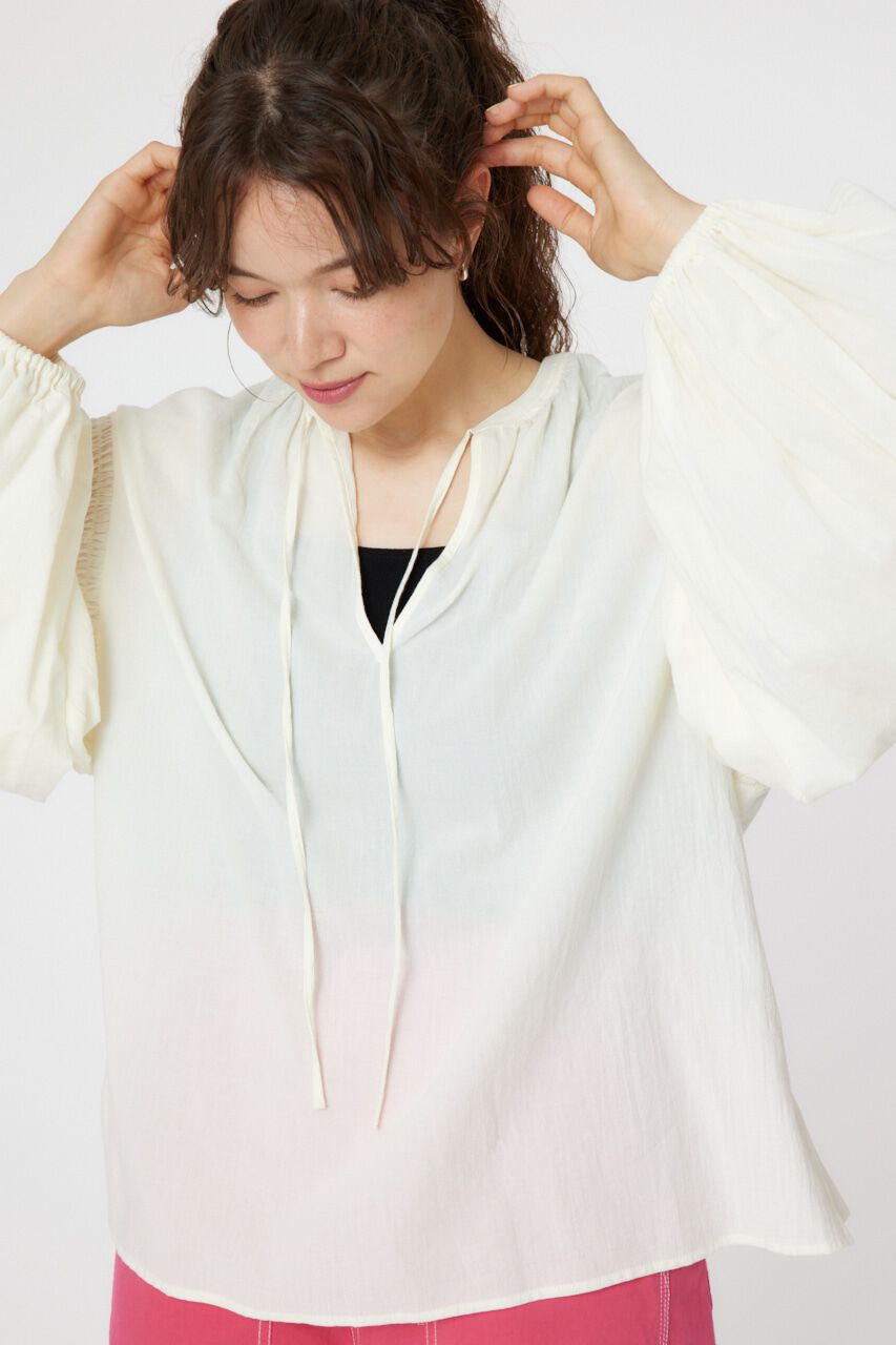 RODEO CROWNS「2WAY リネンカフタンブラウス」|シャツ・ブラウス|