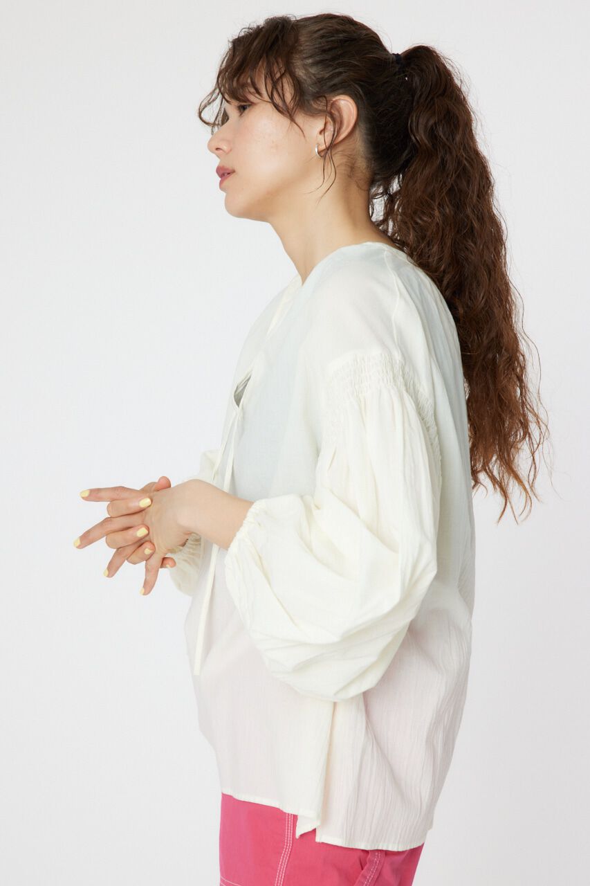 RODEO CROWNS「2WAY リネンカフタンブラウス」|シャツ・ブラウス|