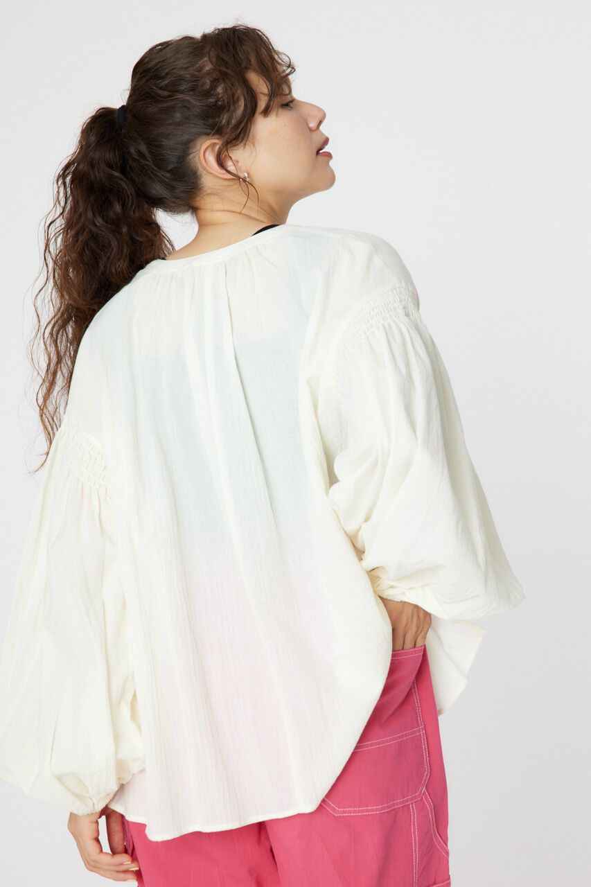 RODEO CROWNS「2WAY リネンカフタンブラウス」|シャツ・ブラウス|