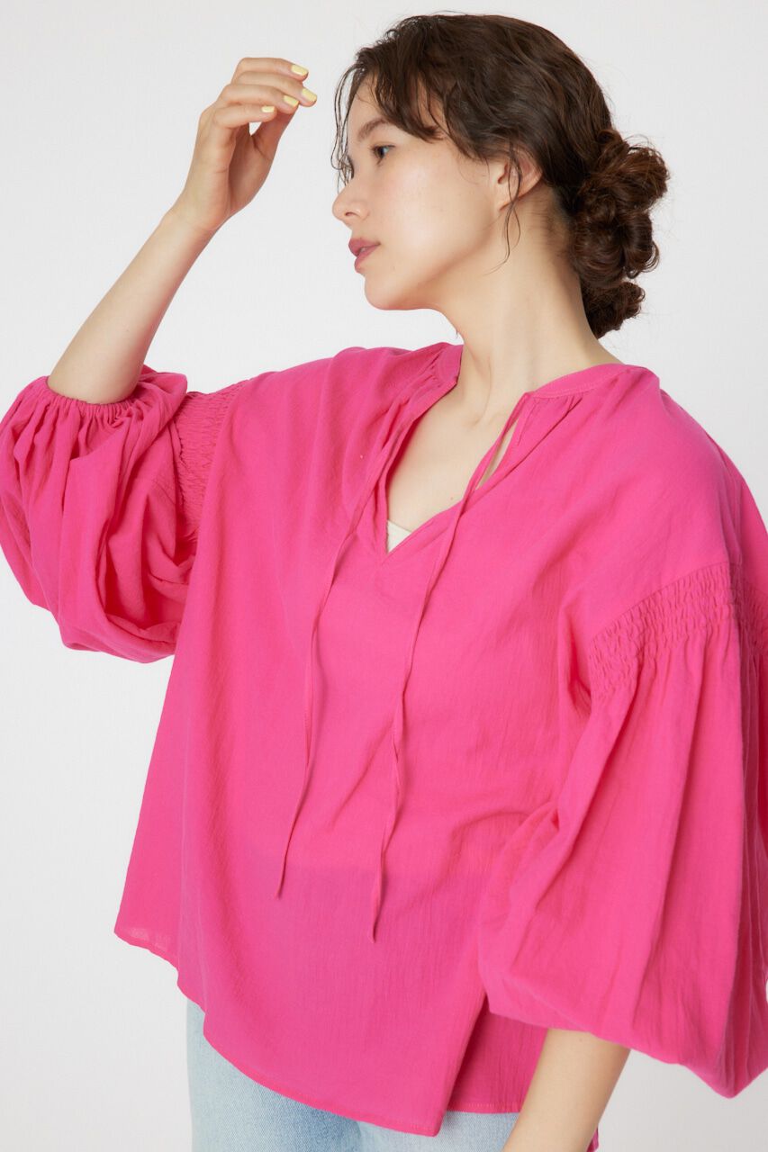 RODEO CROWNS「2WAY リネンカフタンブラウス」|シャツ・ブラウス|