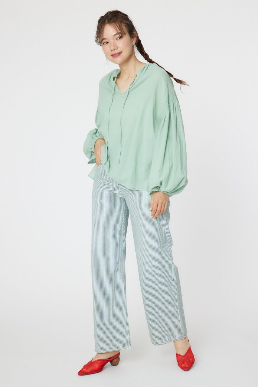 RODEO CROWNS「2WAY リネンカフタンブラウス」|シャツ・ブラウス|