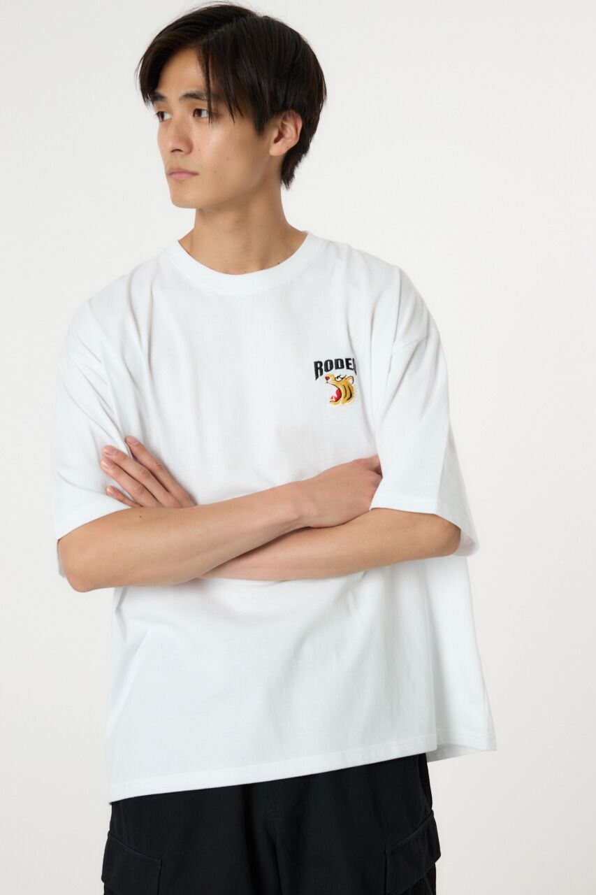 RODEO CROWNS「バックパッチワークイラストTシャツ」|Tシャツ・カットソー|WHT