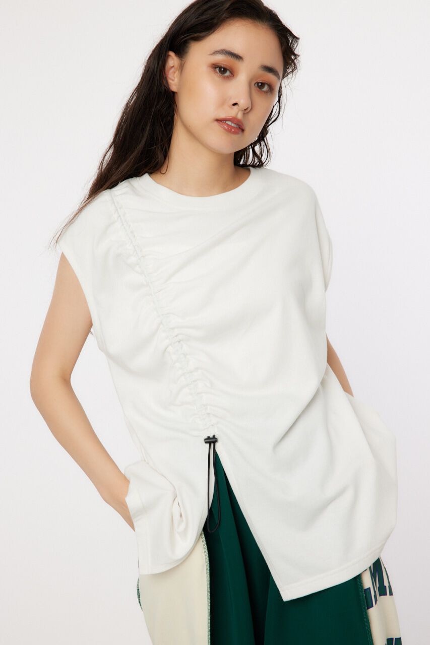 RODEO CROWNS「シャーリングタンクトップ」|タンクトップ|O/WHT1