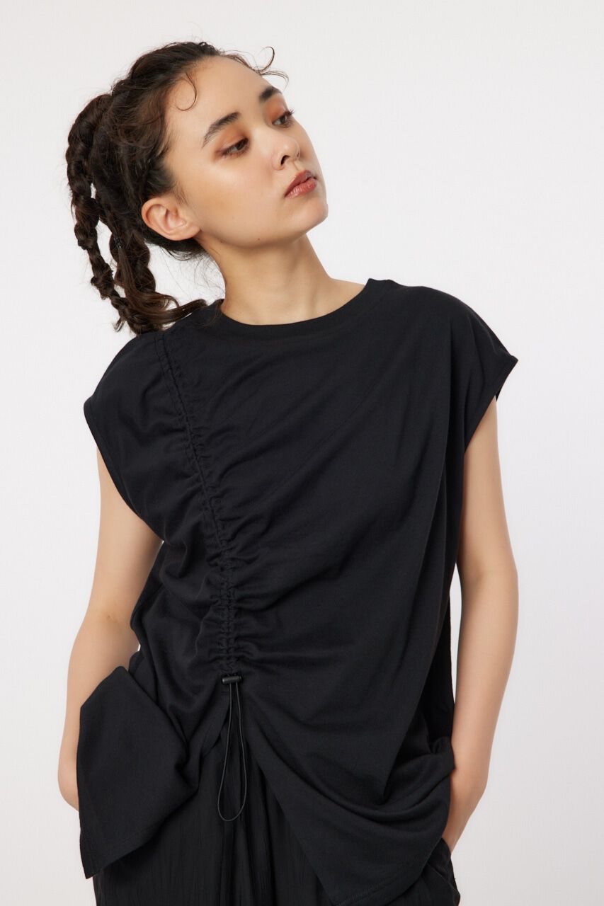 RODEO CROWNS「シャーリングタンクトップ」|タンクトップ|BLK