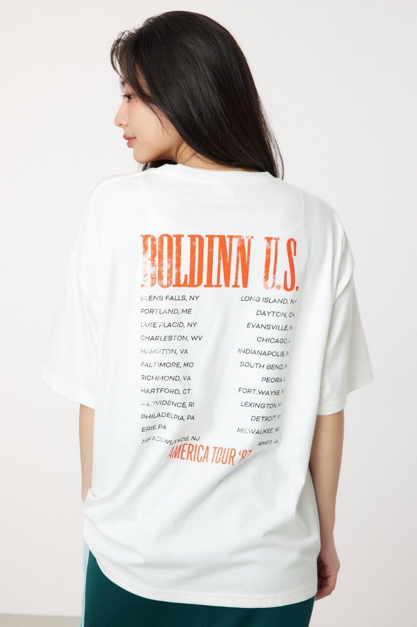 RODEO CROWNS「TOURS 5分袖トップス」|Tシャツ・カットソー|O/WHT1