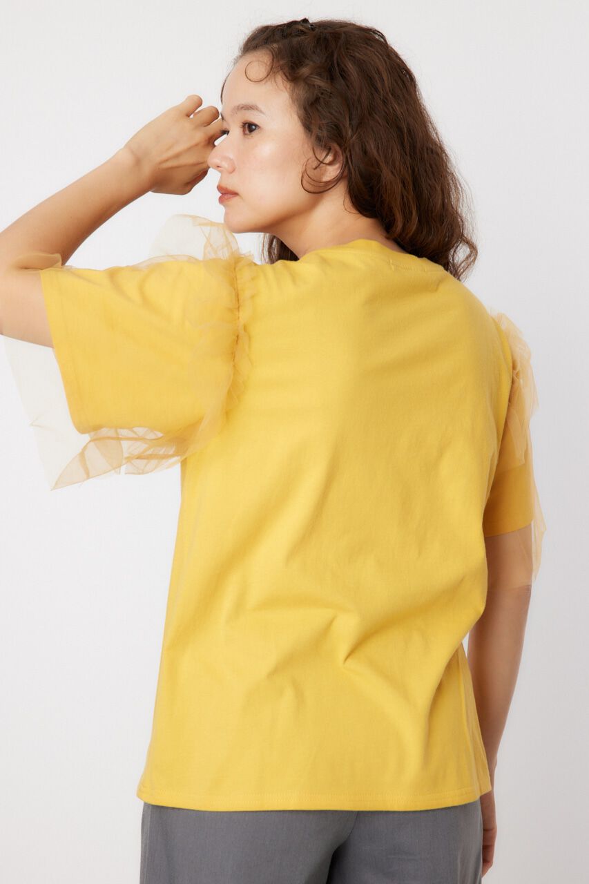 RODEO CROWNS「ONE DAY 袖チュールトップス」|Tシャツ・カットソー|