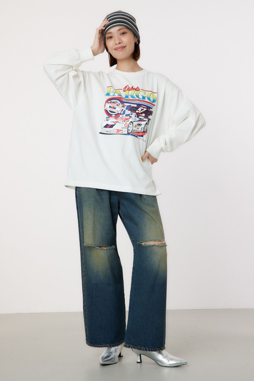 RODEO CROWNS「G/O AUTO RACING ロングTシャツ」|Tシャツ・カットソー|